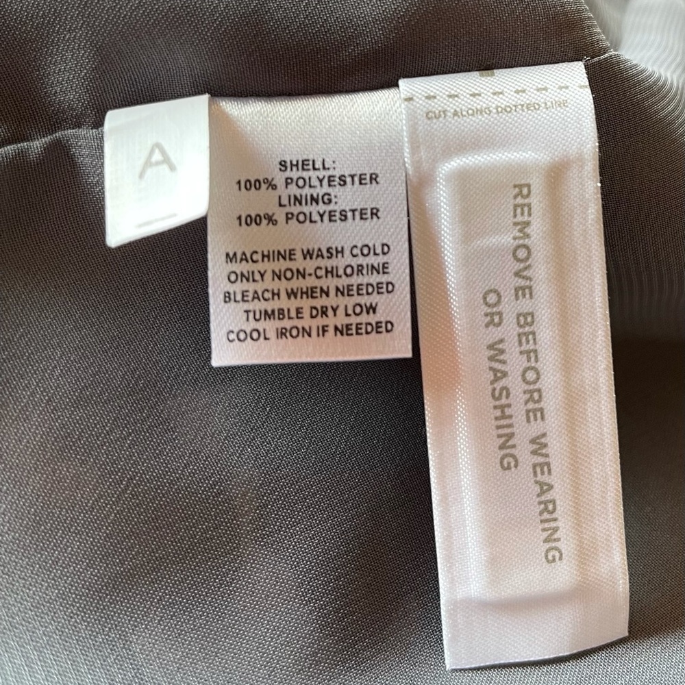 Attractive Gray LOFT Dress, V Neck Crossover size 14 NWTs - Picture 8 of 8